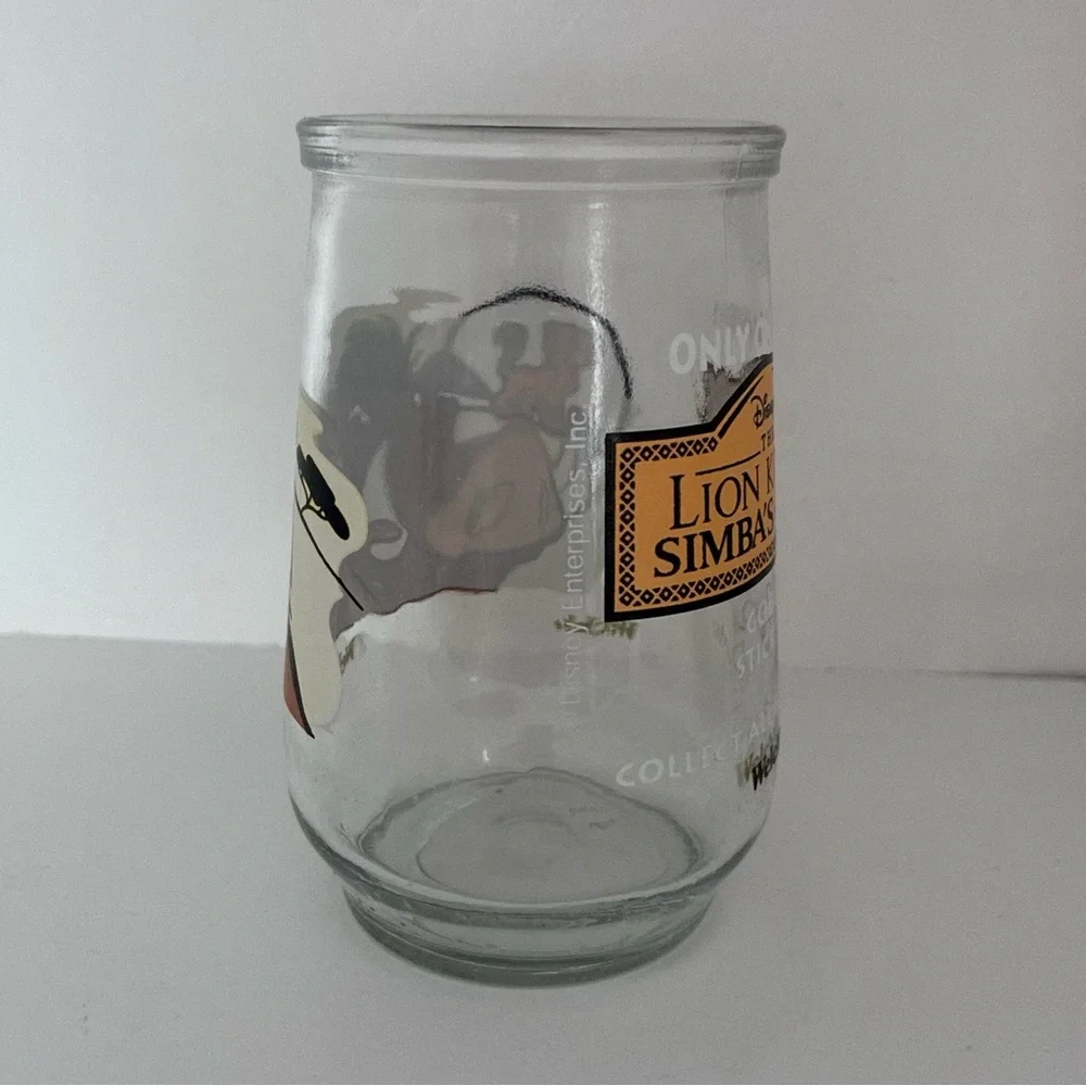 Vintage 90’s Welch's drinking glass, Disney’s the Lion King 2 Simba's Pride